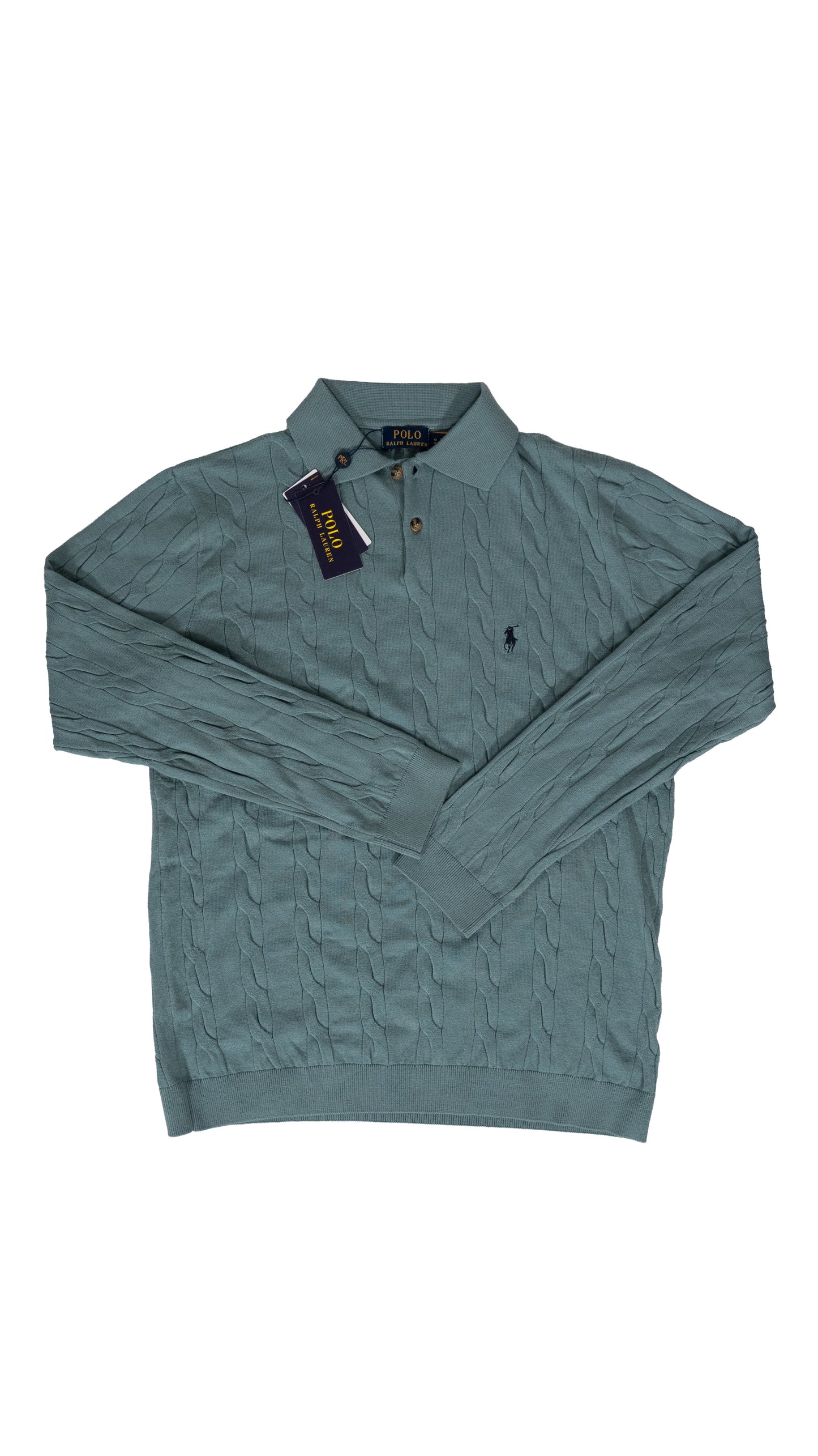 Polo Ralph Lauren Tirkizni Džemper na Kragnu