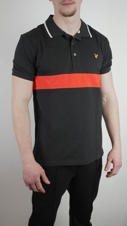 Lyle & Scott Crna Majica na Kragnu