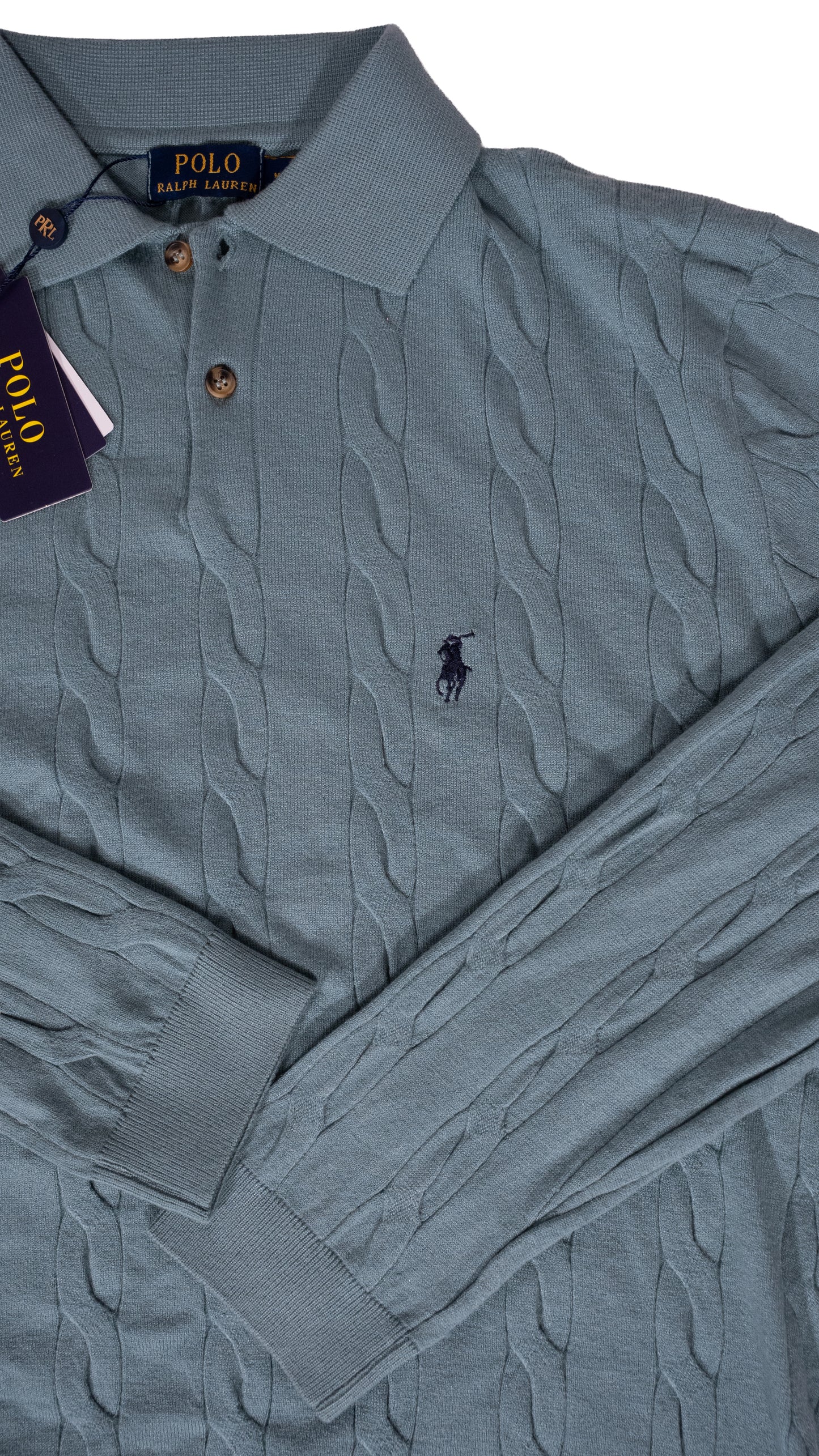 Polo Ralph Lauren Tirkizni Džemper na Kragnu