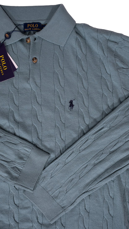 Polo Ralph Lauren Tirkizni Džemper na Kragnu