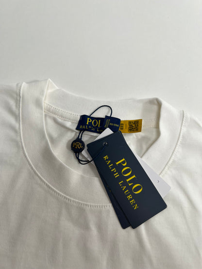 Polo Ralph Lauren Bela Majica sa Elegant Polo Bear Printom