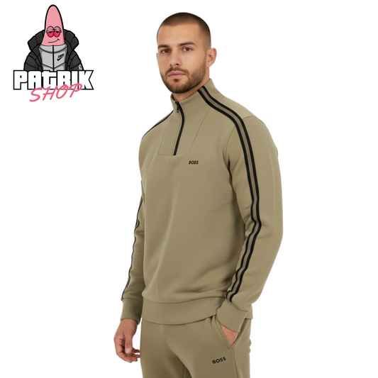 BOSS Krem Quarter-Zip Komplet sa Detaljima SS2026