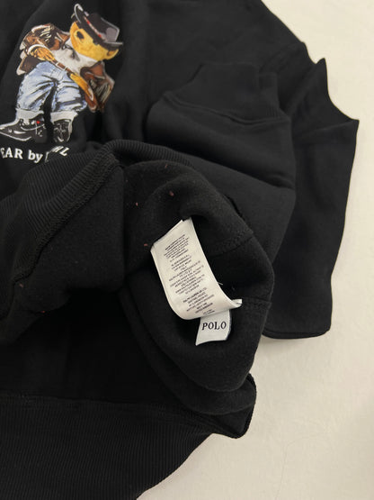 Polo Ralph Lauren Crni Duks sa Cowboy Bear Logom