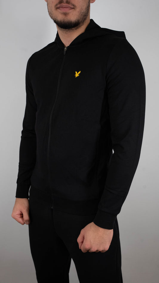 Lyle & Scott Sport Crni Full-Zip Duks
