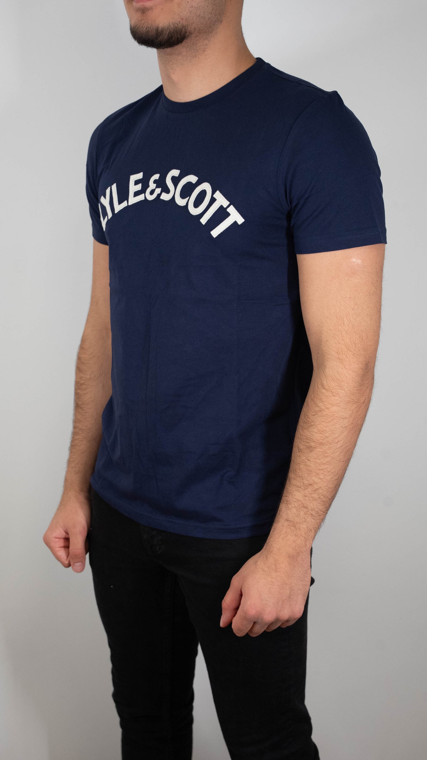 Lyle & Scott Teget Majica sa Velikim Text Natpisom