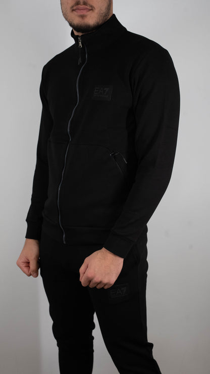 Emporio Armani EA7 Crna Komplet Trenerka sa Badge Logom