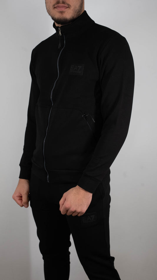 Emporio Armani EA7 Crna Komplet Trenerka sa Badge Logom