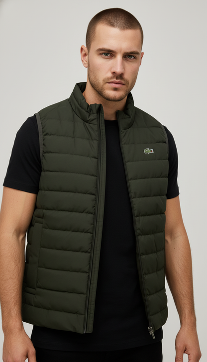 Lacoste Maslinasti Prsluk sa Basic Logom