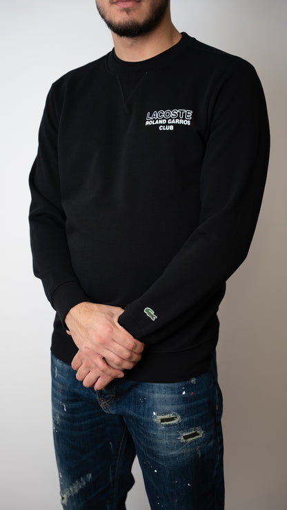 Lacoste x Roland Garros Crni Duks sa Printom na Leđima