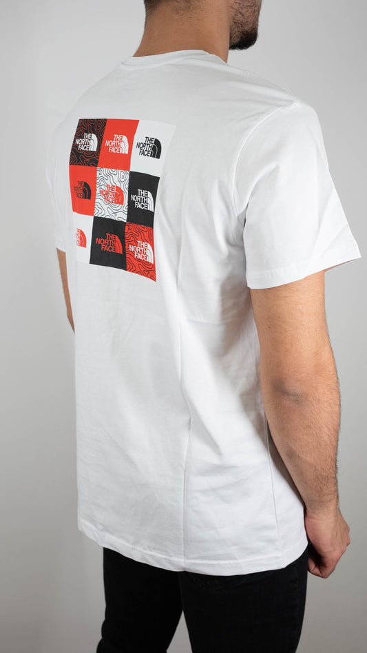 The North Face Bela Majica sa Square Printom na Leðima