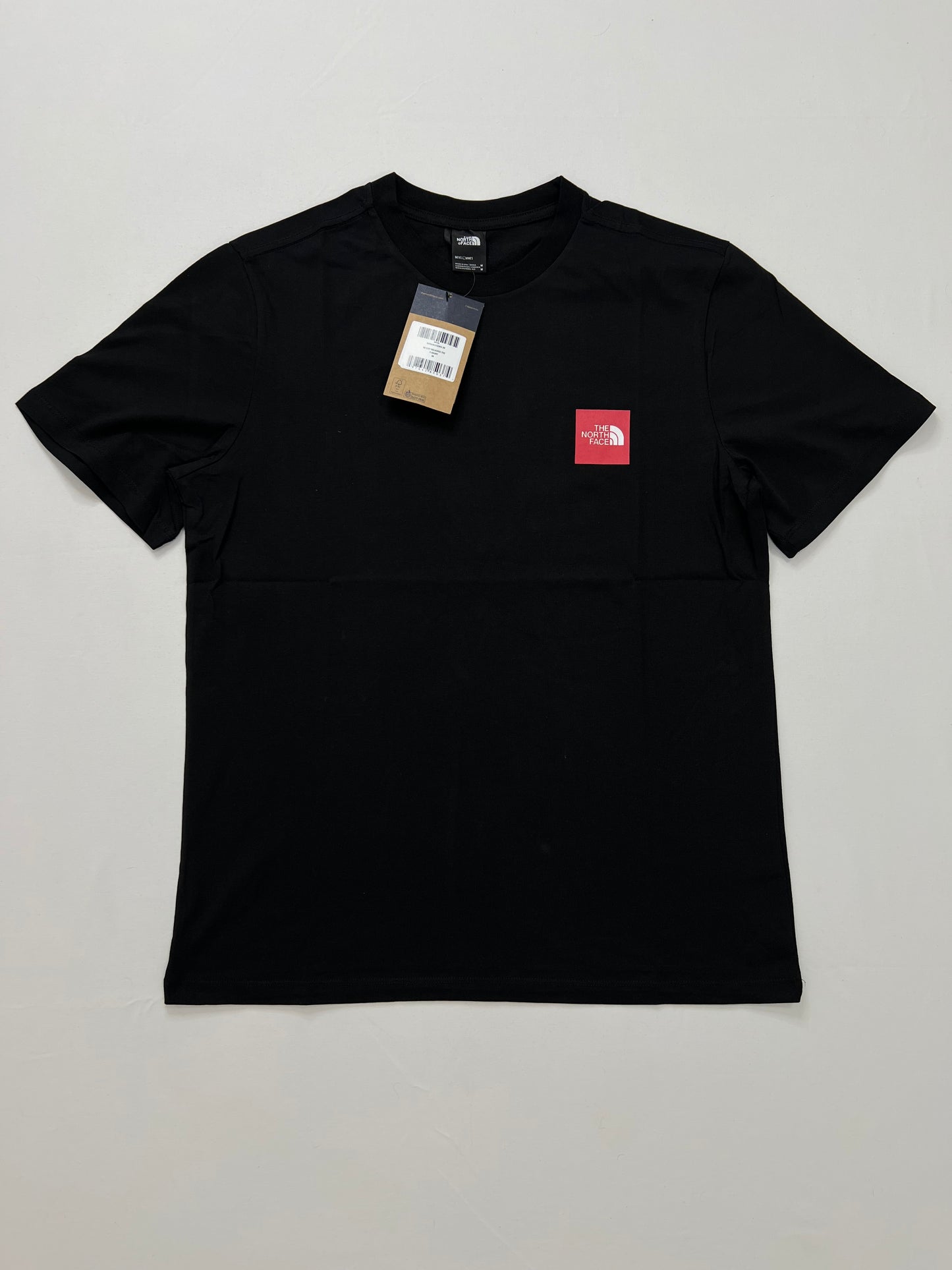 The North Face Crna Majica sa Box Printom na Leðima [Oversize]