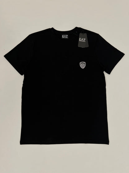 Emporio Armani EA7 Crna Majica sa Badge Logom