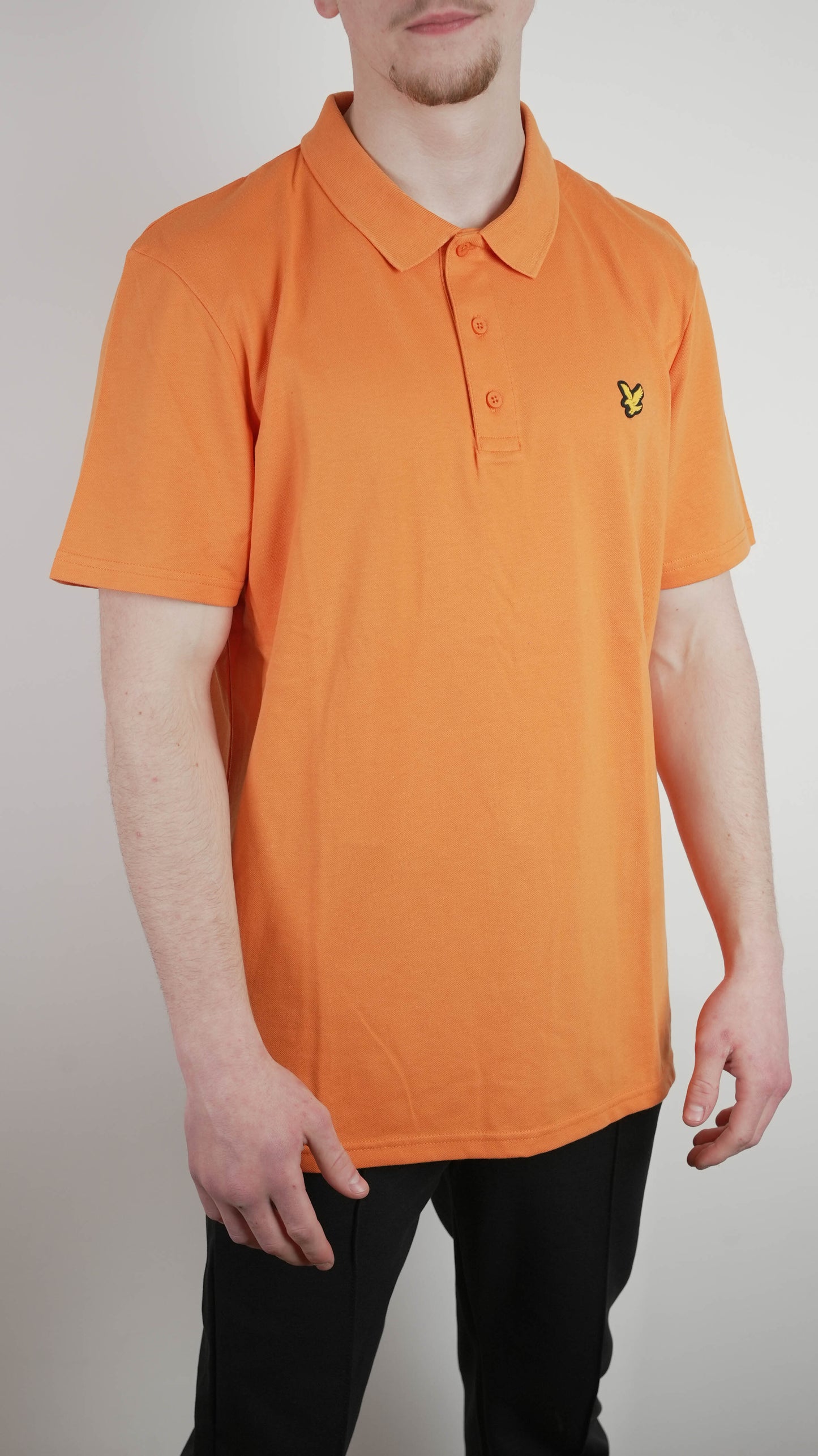 Lyle & Scott Narandžasta Majica na Kragnu