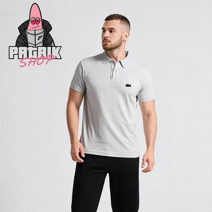 Lacoste Bela Majica na Kragnu sa Basic Logom