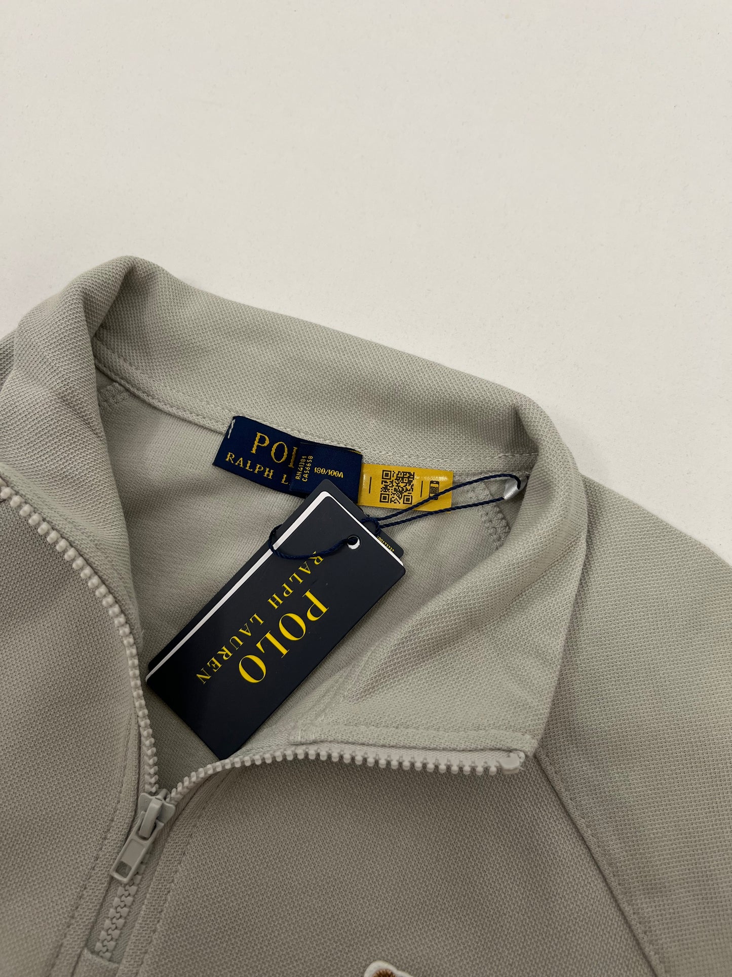 Polo Ralph Lauren Krem Quarter-Zip Duks sa Bear Logom