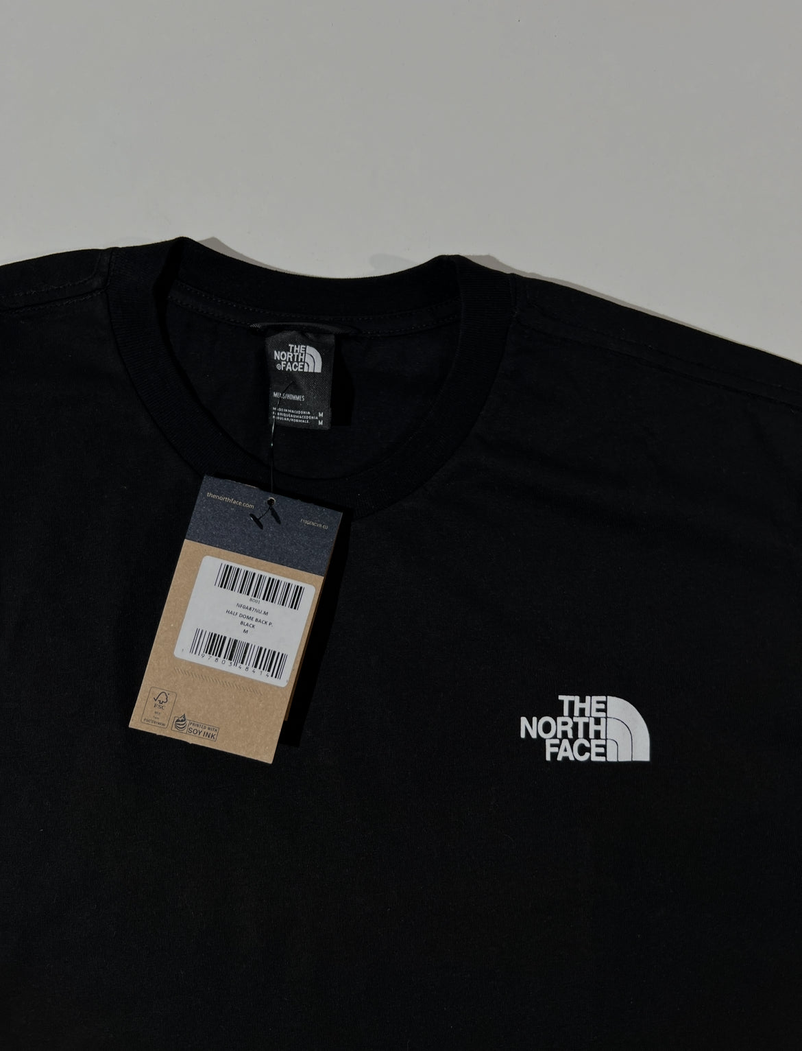 The North Face Crna Majica sa Narandžastim Mauntain Printom