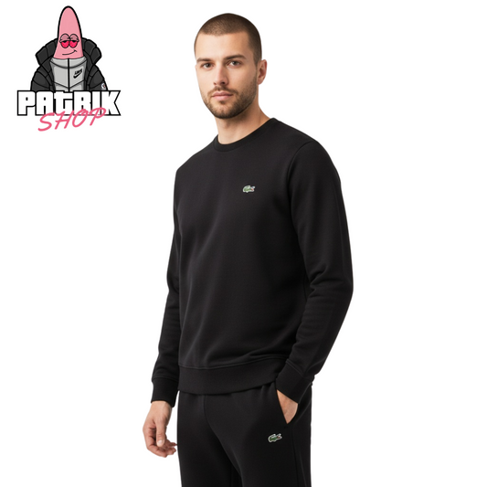 Lacoste Crni Komplet sa Minimalistic Logom