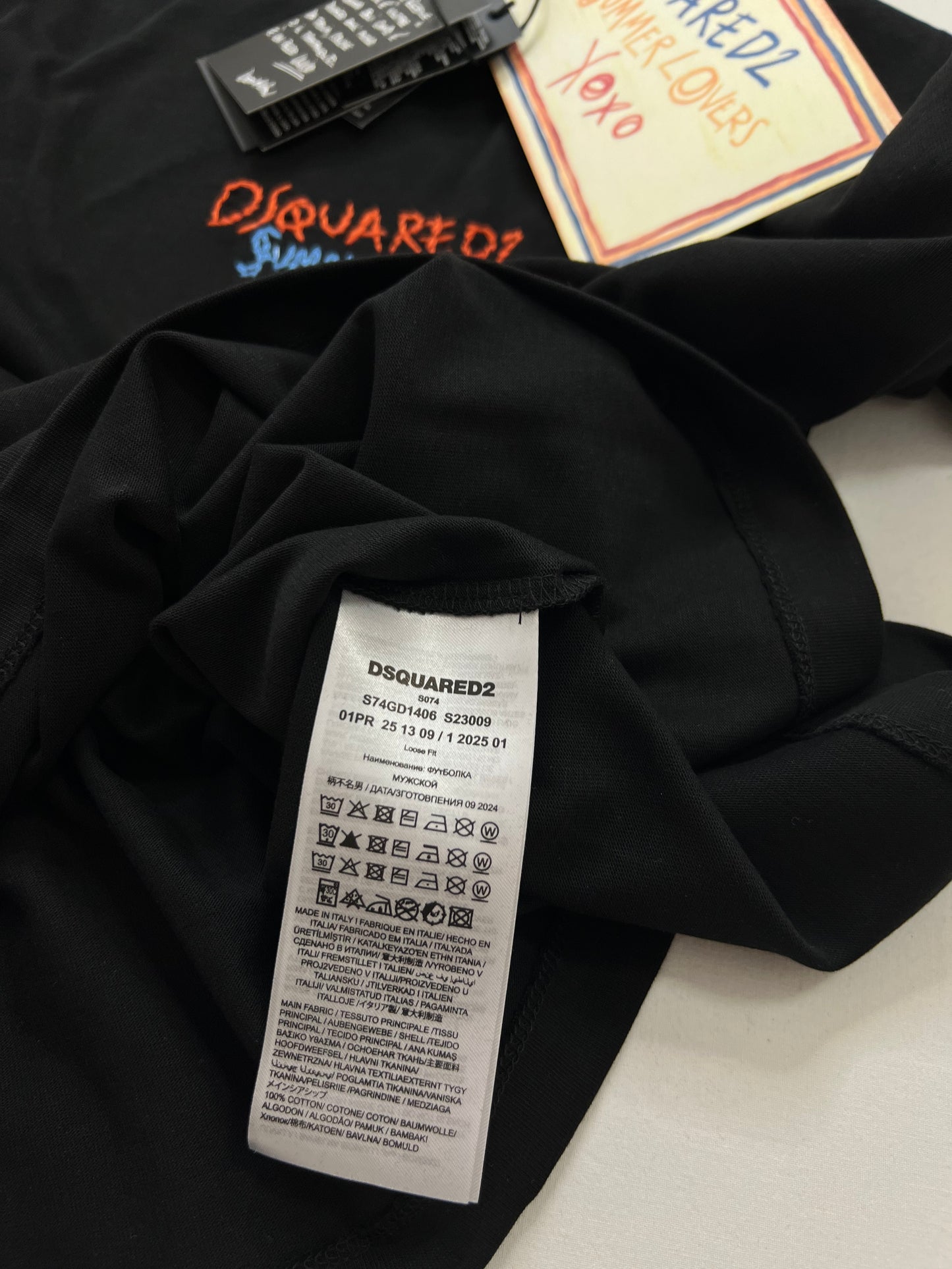 Dsquared2 SummerLovers S2025 Crna Majica
