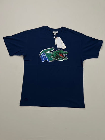 Lacoste Teget Majica sa Big Croc Logom [Relaxed FIT]