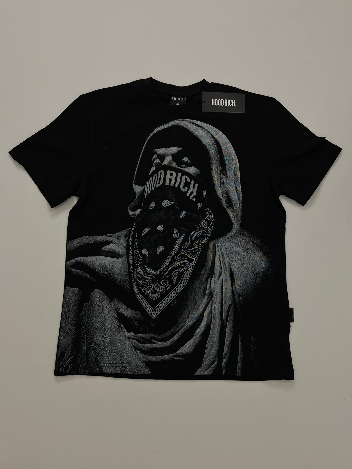 HOODRICH Crna Majica sa All-Over Printom [Oversize FIT]