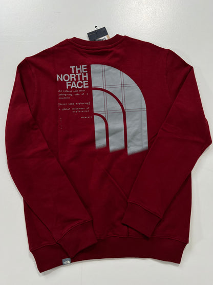 The North Face Bordo Crveni Duks sa Printom na Leðima