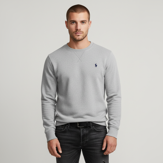 Polo Ralph Lauren Sivi Duks sa Minimalistic Logom