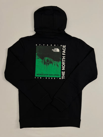 The North Face Crni Komplet Mountain Neon Print na Leđima