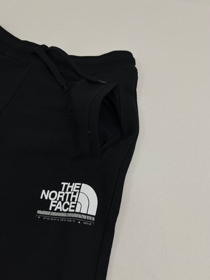 The North Face Crni Komplet Mountain Neon Print na Leđima