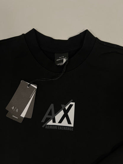 Armani Exchange Crni Duks sa AX Logom