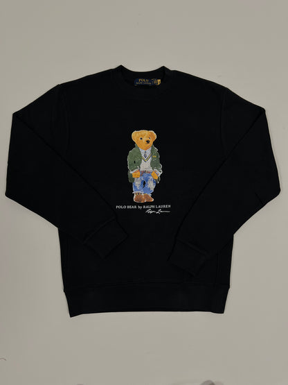 Polo Ralph Lauren Crni Duks sa Gentlemen Bear Printom