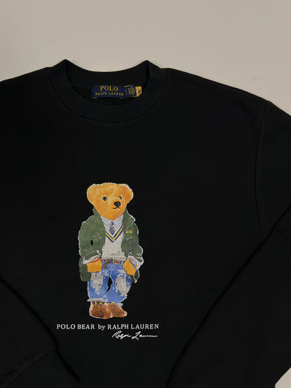 Polo Ralph Lauren Crni Duks sa Gentlemen Bear Printom