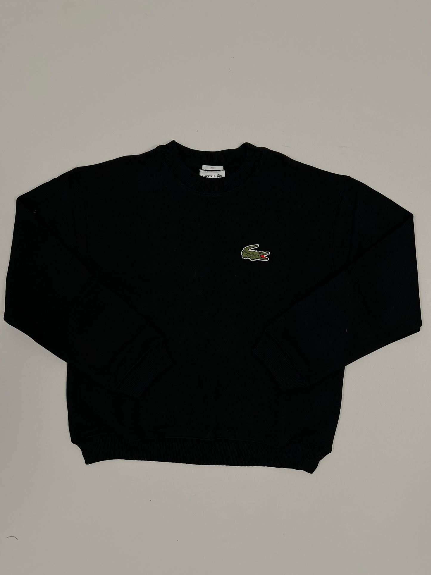 Lacoste Crni Unisex Duks sa Big Croc Logom [Relaxed Fit]