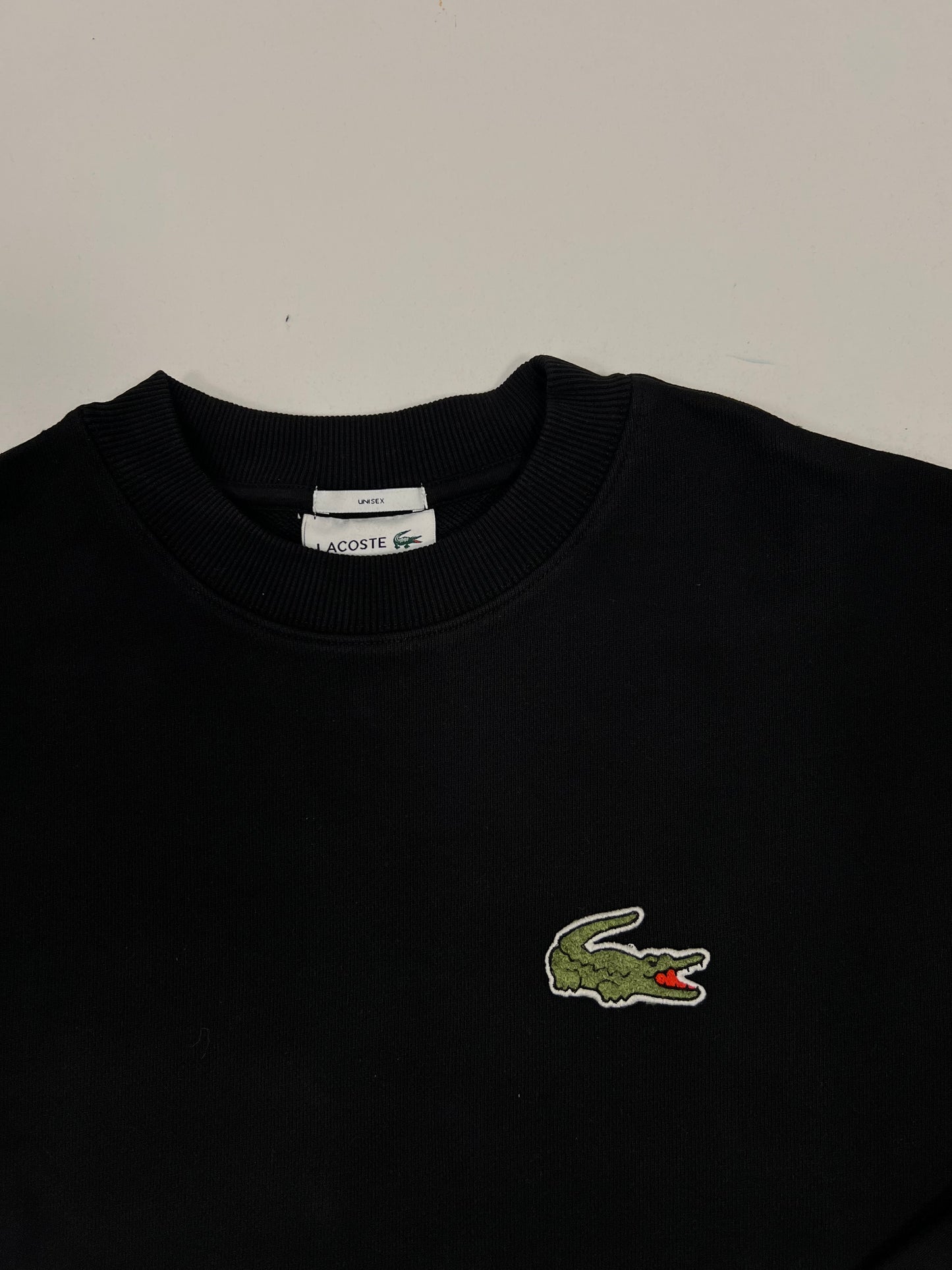 Lacoste Crni Unisex Duks sa Big Croc Logom [Relaxed Fit]