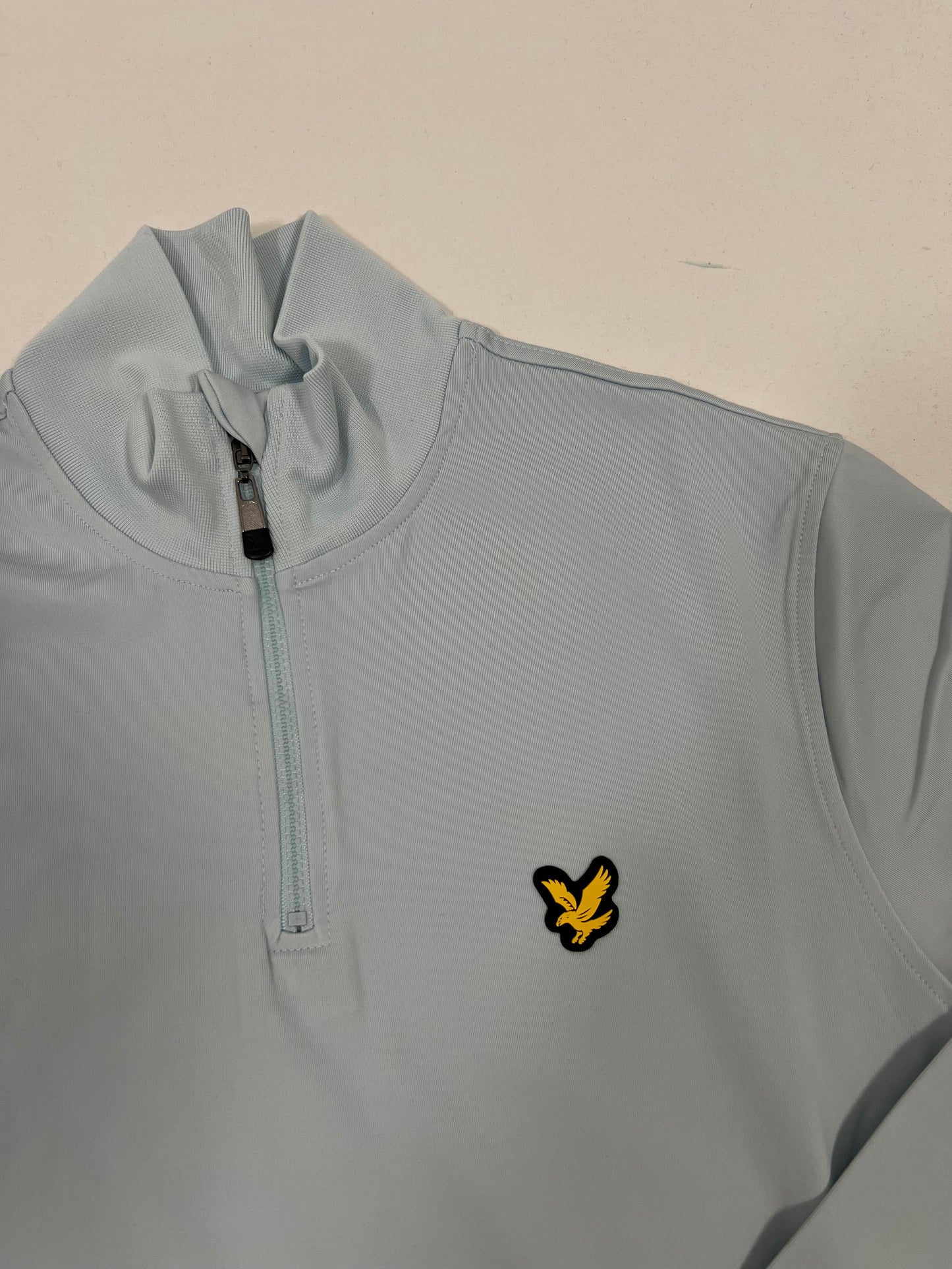 Lyle & Scott Sport Quarter-Zip Baby Blue Duks sa Logom