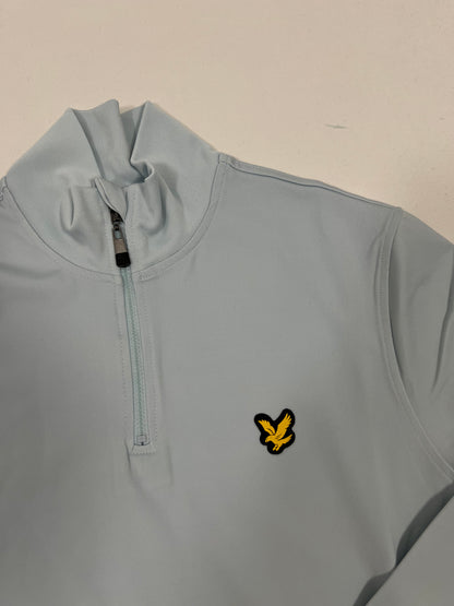 Lyle & Scott Sport Quarter-Zip Baby Blue Duks sa Logom
