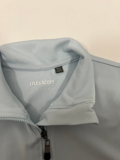 Lyle & Scott Sport Quarter-Zip Baby Blue Duks sa Logom
