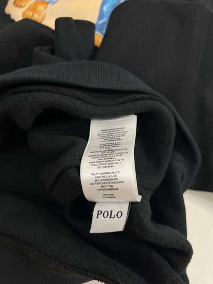 Polo Ralph Lauren Crni Duks sa Couple Bear Summer Printom
