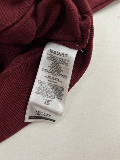 Lyle & Scott Sport Bordo Duks sa Basic Gumenim Logom