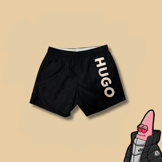 HUGO Crni Kupaći sa Basic Text Logom