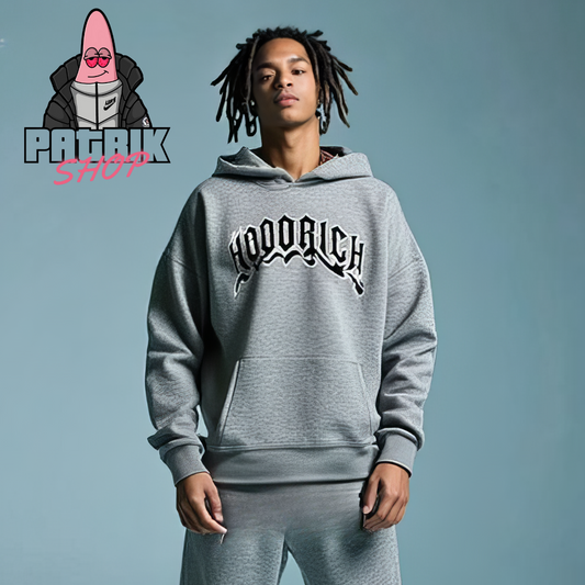 HOODRICH Sivi Duks sa Logom na Grudima
