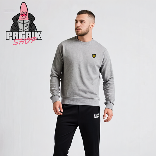 Lyle & Scott Sport Sivi Duks sa Basic Gumenim Logom