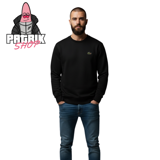 Lacoste Crni Unisex Duks sa Big Croc Logom [Relaxed Fit]