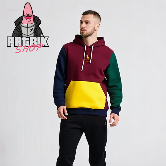 Polo Ralph Lauren Multicolor Duks sa Žutim Ušivenim Znakom na Sredini