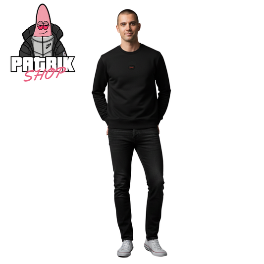 HUGO Crni Duks sa Minimalistic Gumenim Logom