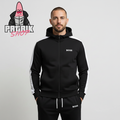 BOSS Crni Komplet sa Belim Detaljima SS2026