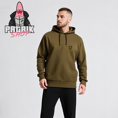 Lyle & Scott Sport Braon/Krem Duks sa Kapuljačom