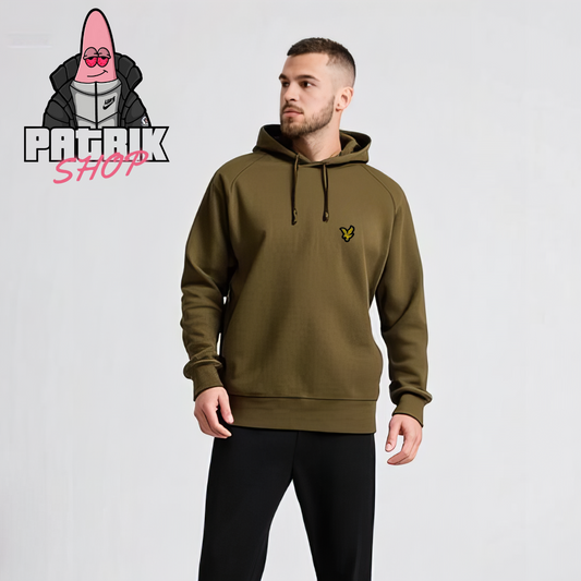 Lyle & Scott Sport Braon/Krem Duks sa Kapuljačom