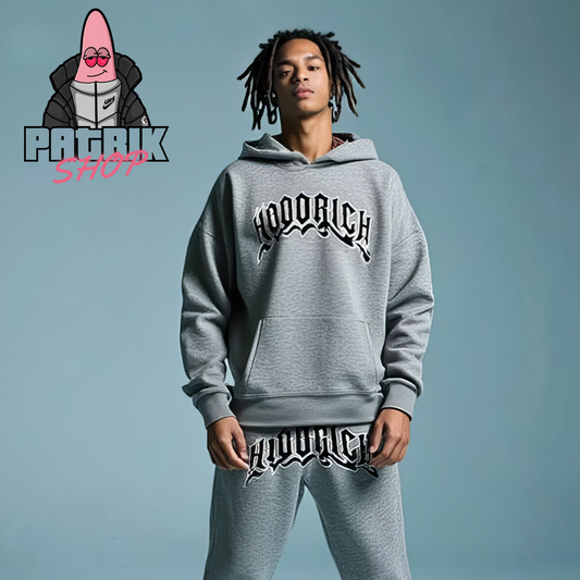 HOODRICH Sivi Komplet sa Logom