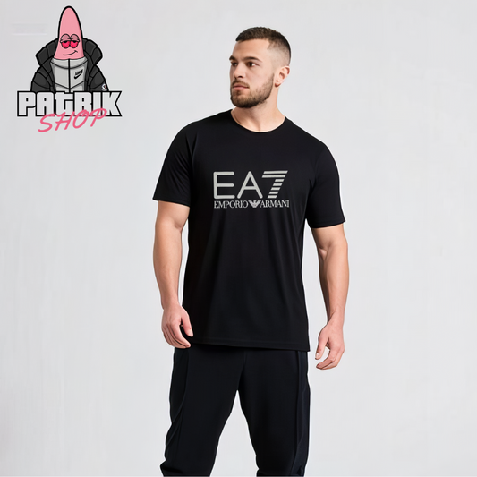 Emporio Armani EA7 Crna Majica sa Printom