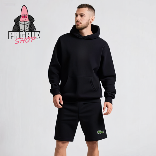 Lacoste Crni Šorc sa Basic Logom